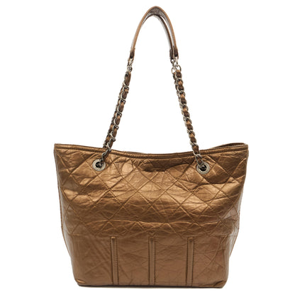 Chanel Tote in Metallic, Crinkled Calfskin Leather — Alternate View 12