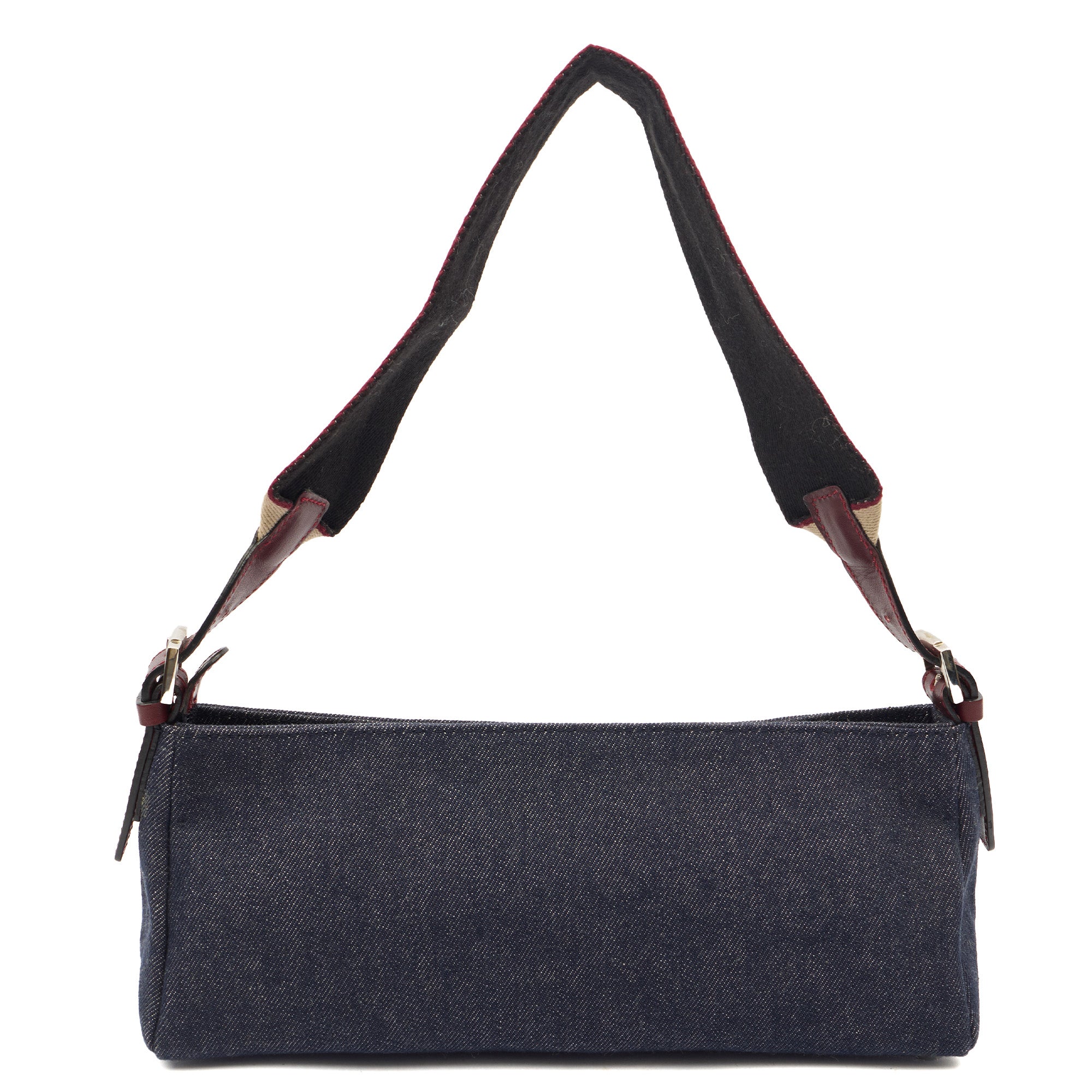 Burberry Shoulder Bag Shoulder Bag in Blue, Fabric — Alternate View 9