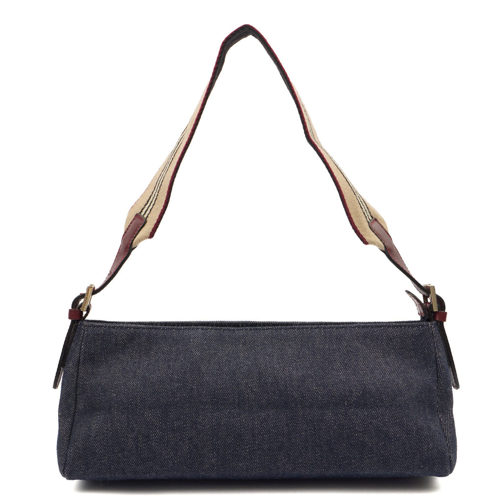 Burberry Shoulder Bag Shoulder Bag in Blue, Fabric — Alternate View 7