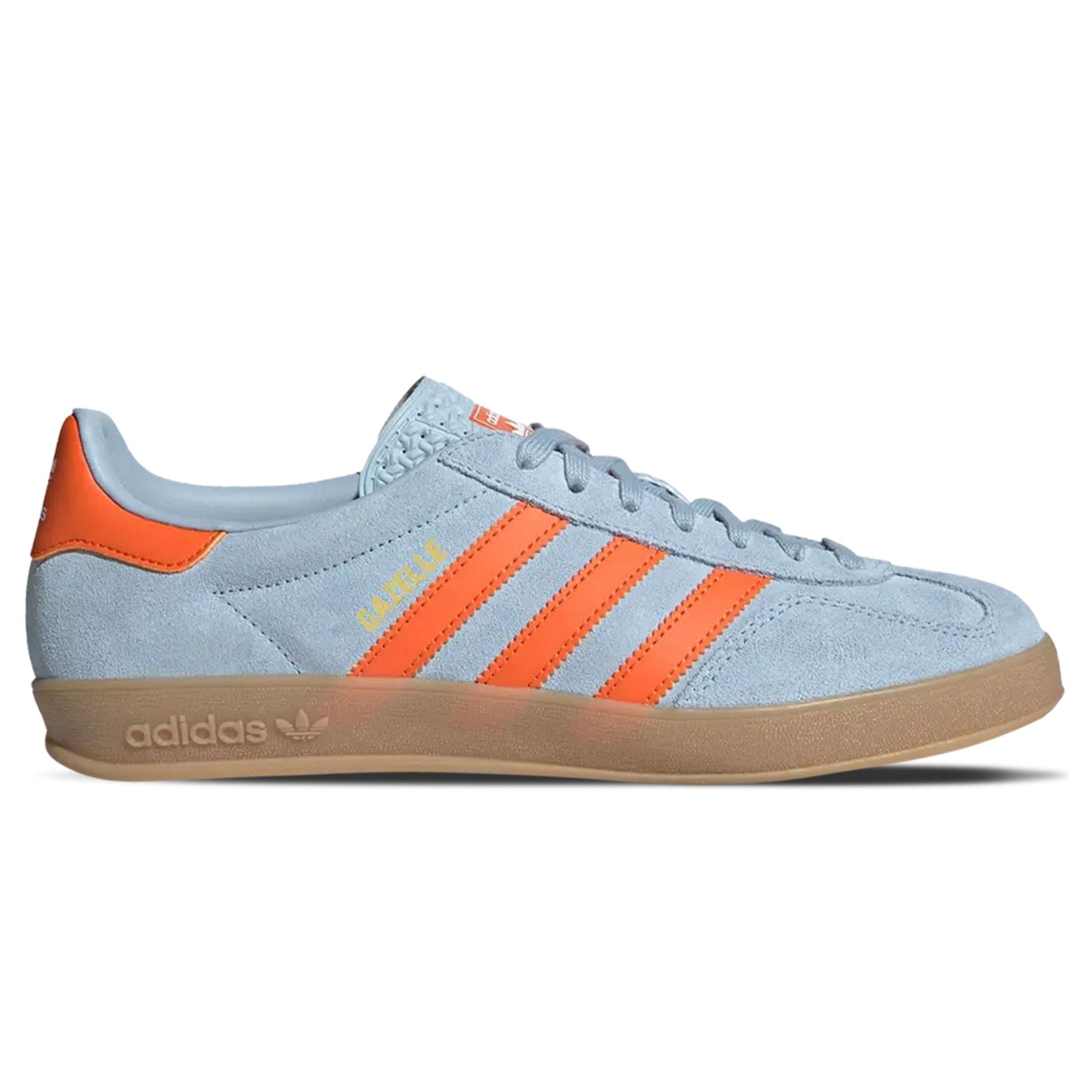 Adidas Gazelle Indoor 'Wonder Blue Orange' — UK 3.5 | EU 36 | US 4 — Side View