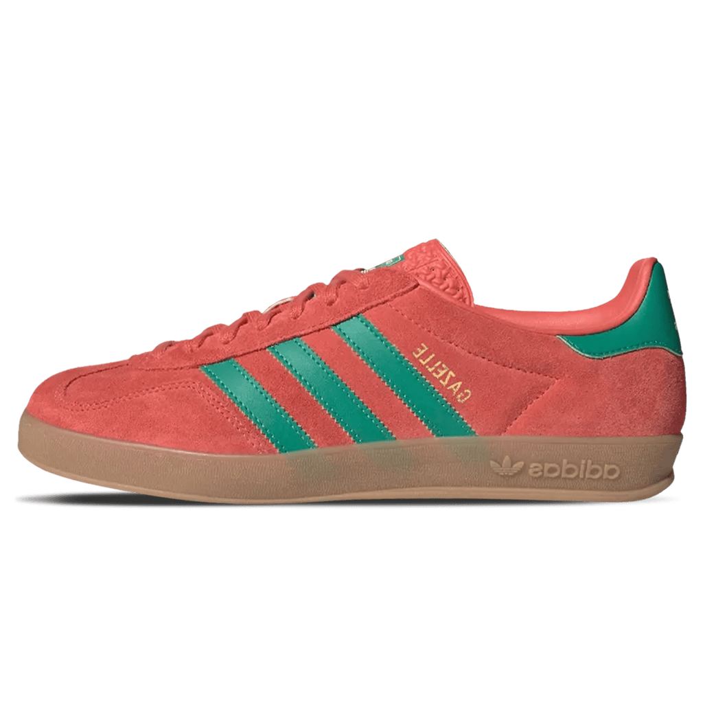 Adidas Gazelle Indoor 'Preloved Scarlet Court Green' — UK 3.5 | EU 36 | US 4 — Front View