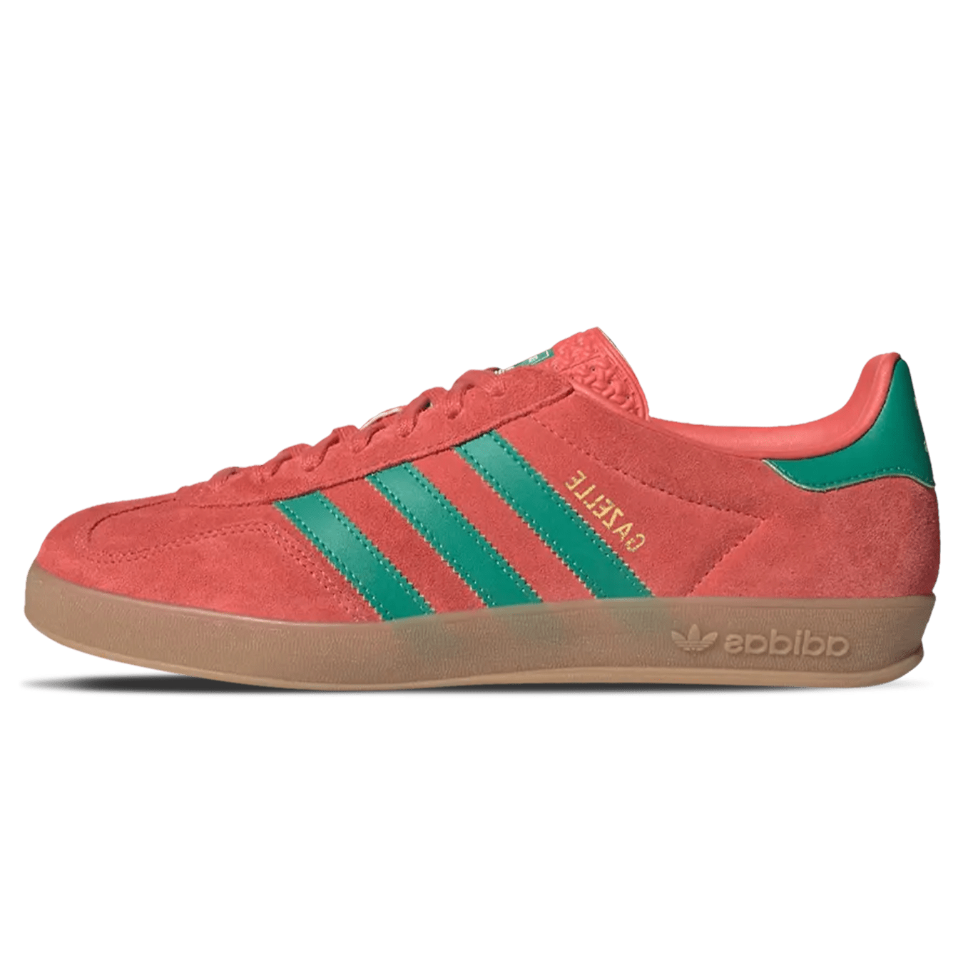 Adidas Gazelle Indoor 'Preloved Scarlet Court Green' — UK 3.5 | EU 36 | US 4 — Front View
