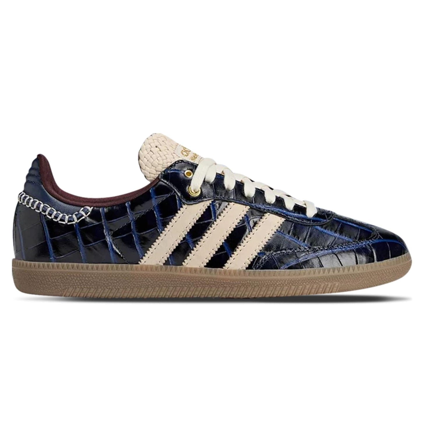 Wales Bonner x adidas Samba OG 'Croc - Collegiate Navy' — UK 3.5 | EU 36 | US 4 — Side View