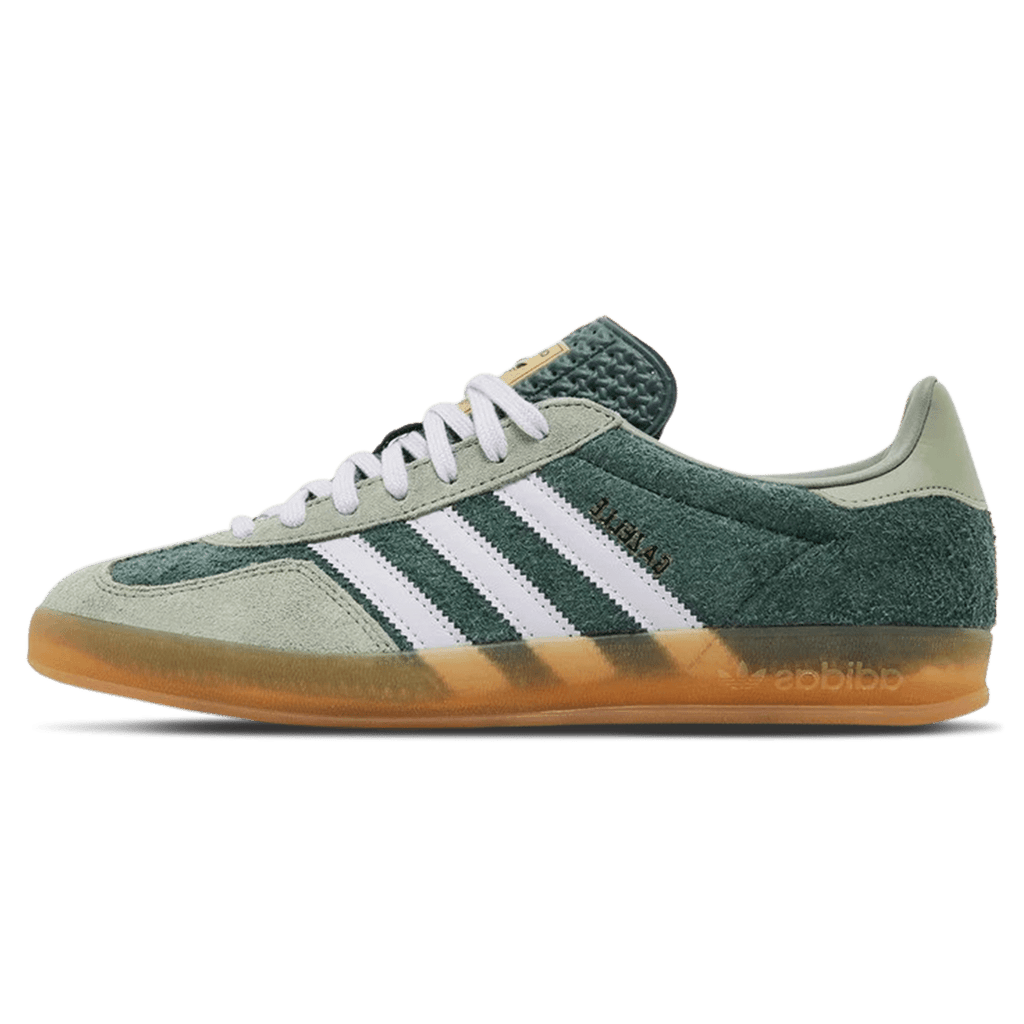 Adidas Gazelle Indoor 'Mineral Green Silver Dawn' — UK 3.5 | EU 36 | US 4 — Front View