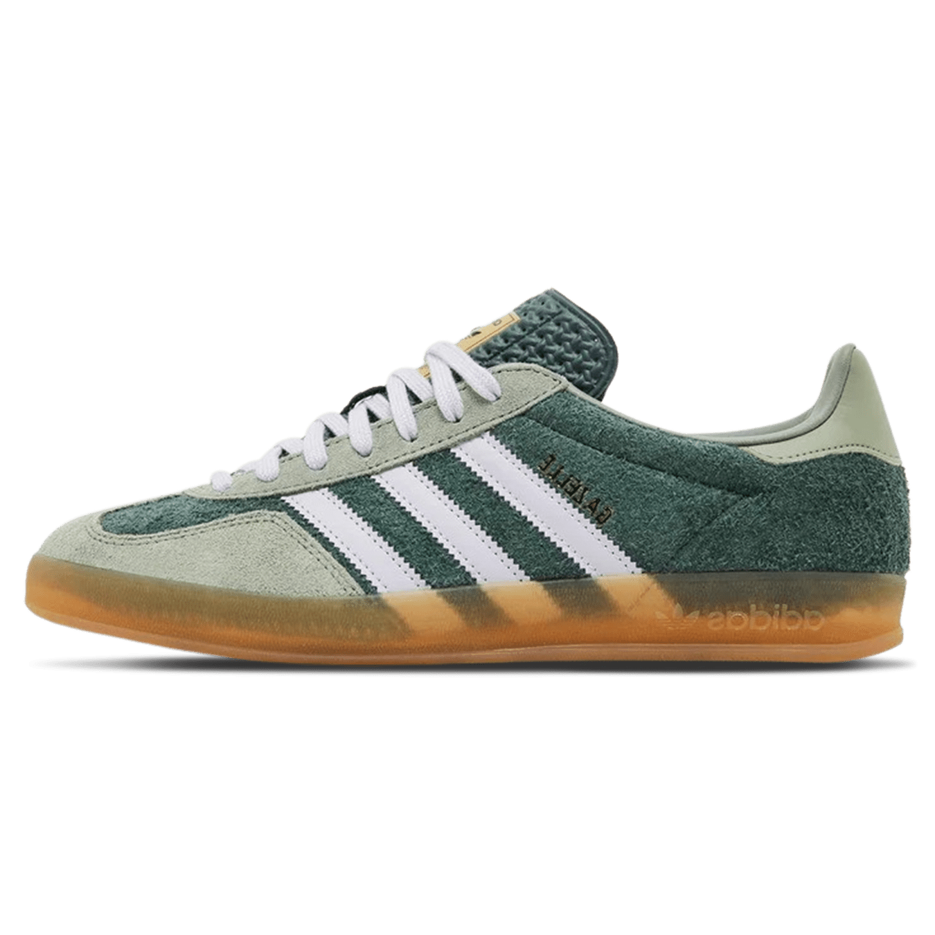 Adidas Gazelle Indoor 'Mineral Green Silver Dawn' — UK 3.5 | EU 36 | US 4 — Front View