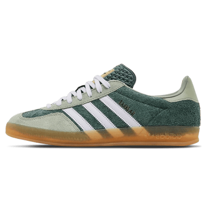 Adidas Gazelle Indoor 'Mineral Green Silver Dawn' — UK 3.5 | EU 36 | US 4 — Front View