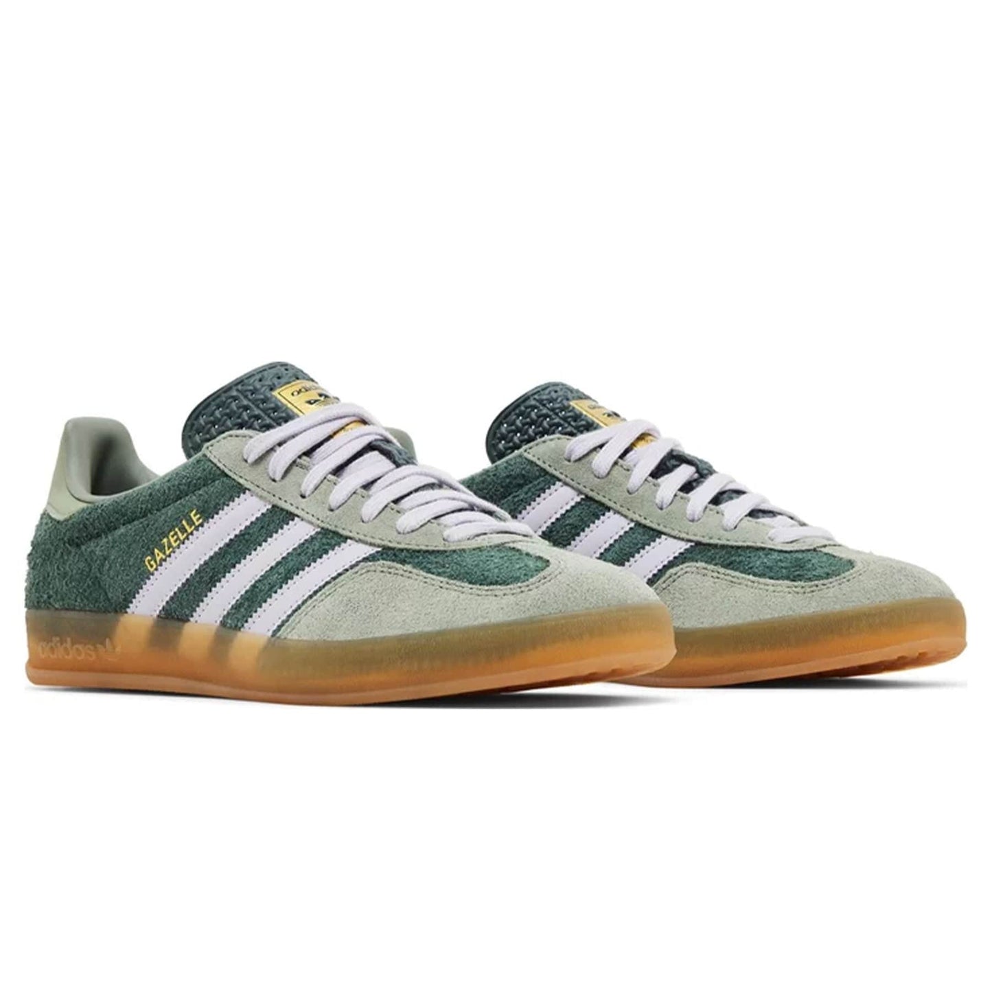 Adidas Gazelle Indoor 'Mineral Green Silver Dawn' — UK 3.5 | EU 36 | US 4 — Back View