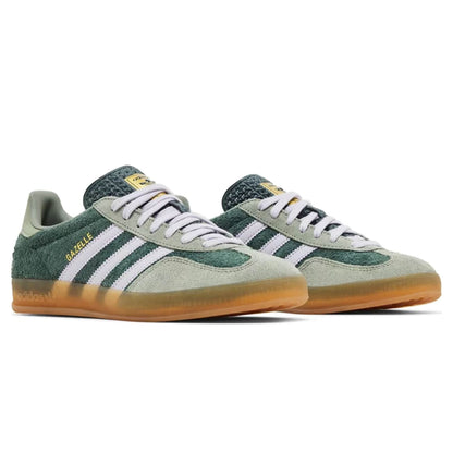 Adidas Gazelle Indoor 'Mineral Green Silver Dawn' — UK 3.5 | EU 36 | US 4 — Back View