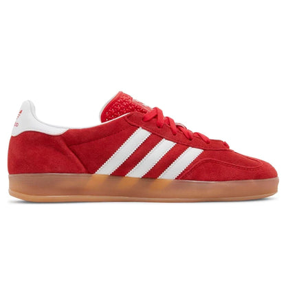 Adidas Gazelle Indoor 'Better Scarlet Gum' — UK 3.5 | EU 36 | US 4 — Side View