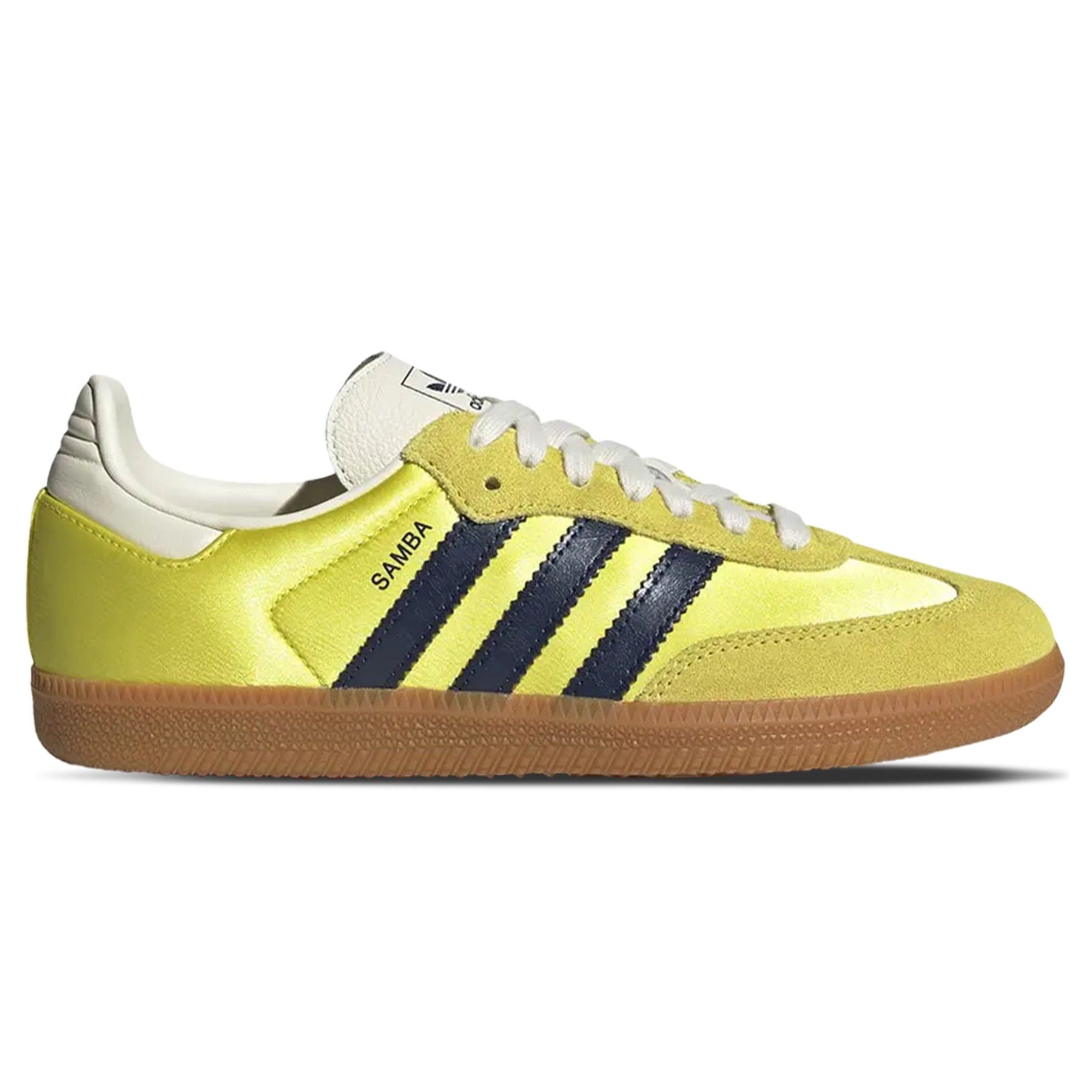 Adidas Samba OG Wmns 'Shock Yellow Night Indigo' — UK 3.5 | EU 36 | US 5.5 — Side View