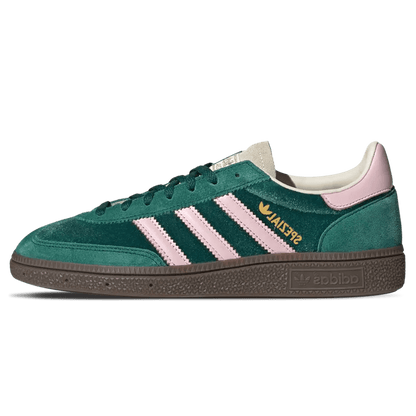 adidas Handball Spezial Wmns 'Collegiate Green Pink Velvet' — UK 3.5 | EU 36 | US 5.5 — Front View