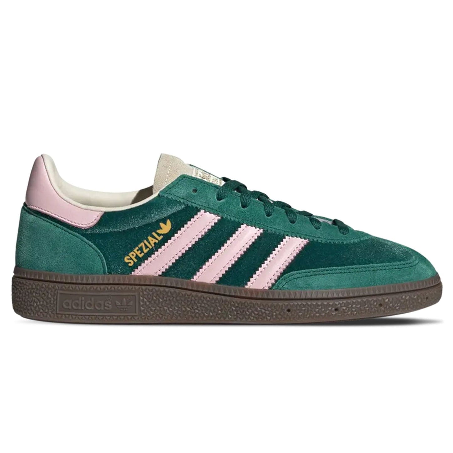 adidas Handball Spezial Wmns 'Collegiate Green Pink Velvet' — UK 3.5 | EU 36 | US 5.5 — Side View