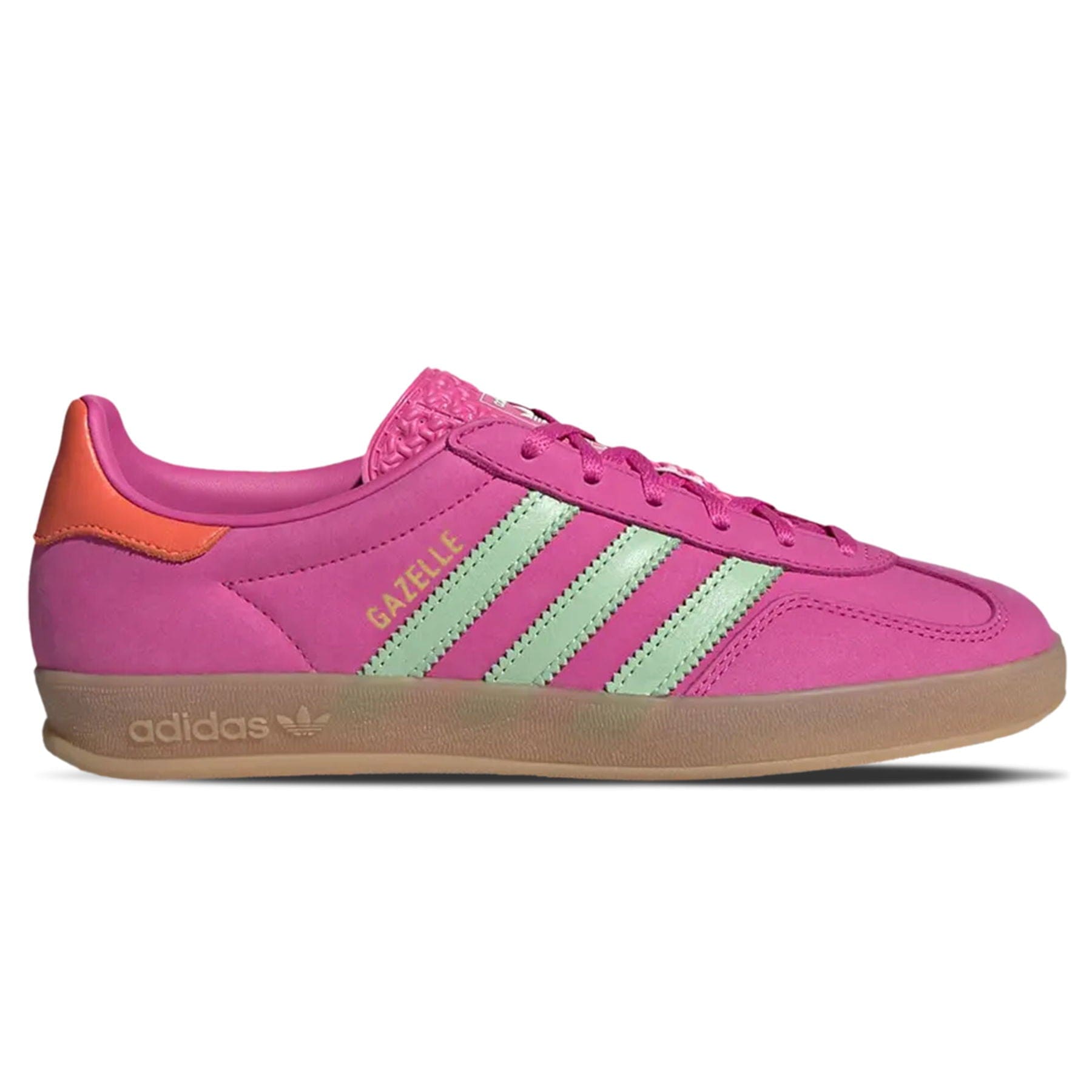 Adidas Gazelle Indoor 'Semi Lucid Fuchsia Green' — UK 3.5 | EU 36 | US 4 — Side View