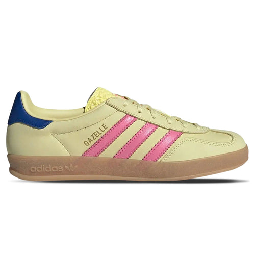 adidas Gazelle Indoor 'Powder Yellow Lucid Pink' — UK 3.5 | EU 36 | US 4 — Side View