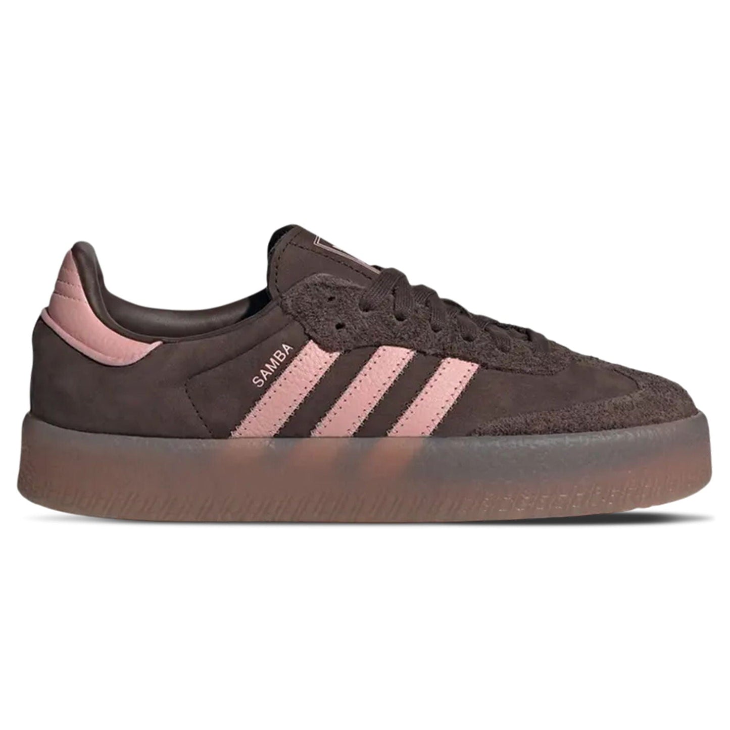 Adidas Sambae Wmns 'Dark Brown Wonder Mauve' — UK 3.5 | EU 36 | US 5.5 — Side View