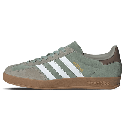 Adidas Gazelle Indoor 'Silver Green' — UK 3.5 | EU 36 | US 4 — Front View