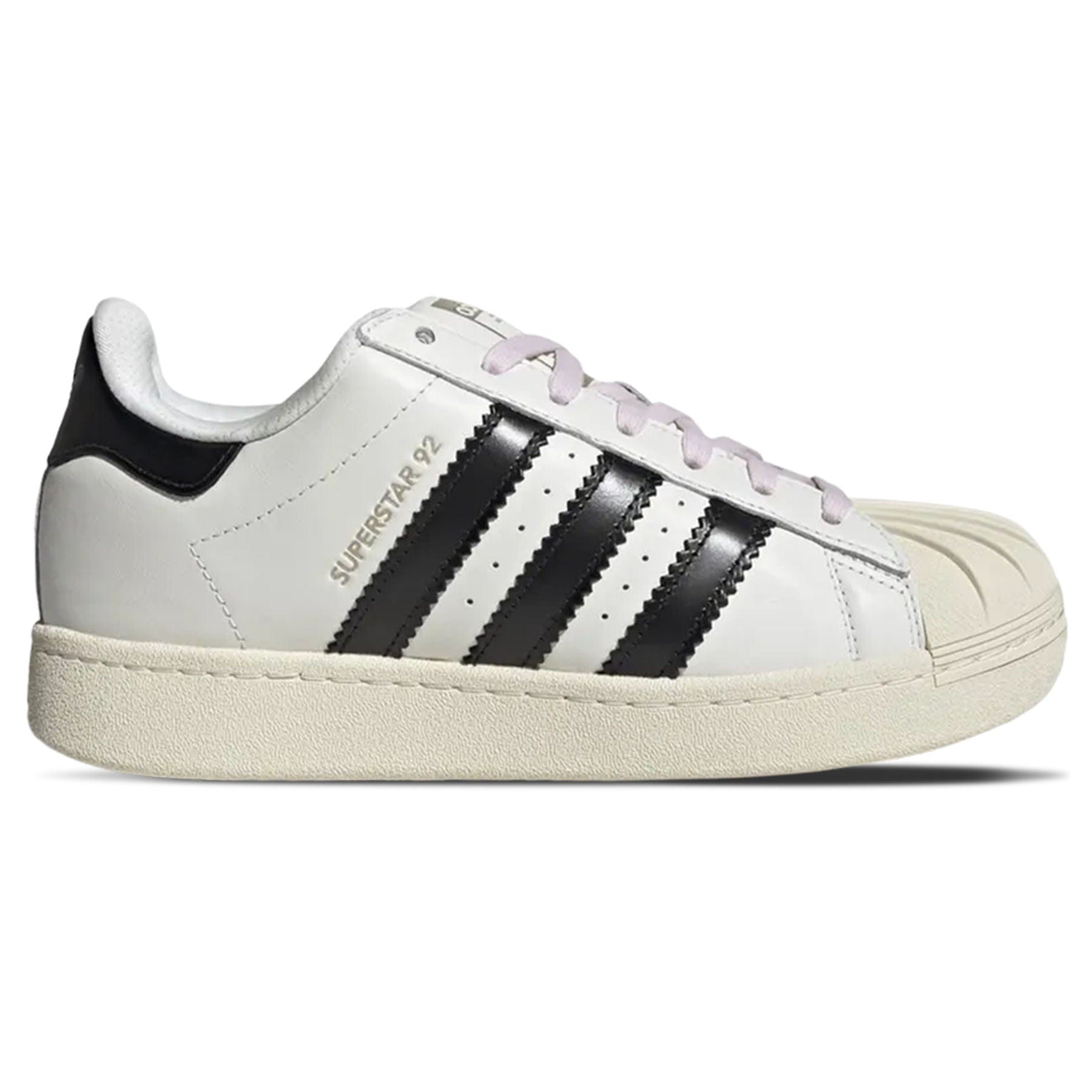 Pharrell x Adidas Superstar 92 'Virginia - White' — UK 3.5 | EU 36 | US 4 — Side View