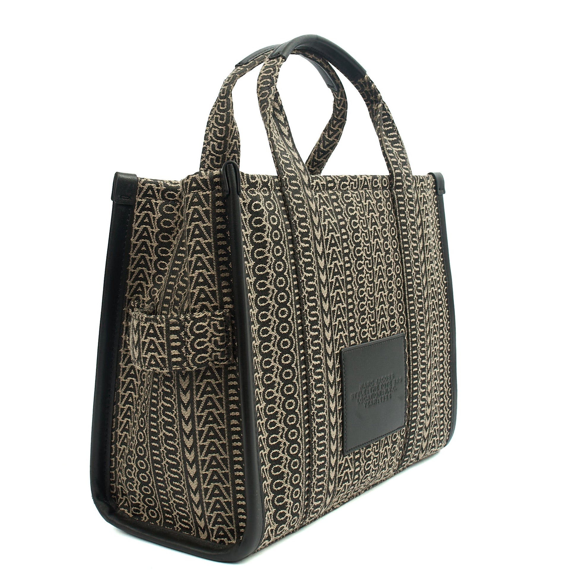 Marc Jacobs Tote The Tote Bag in Black, Fabric — Side View