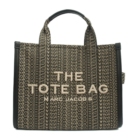 Marc Jacobs Tote The Tote Bag in Black, Fabric — Front View