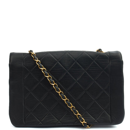 Chanel Cross Body Diana - Medium in Black, Lambskin Leather — Alternate View 21