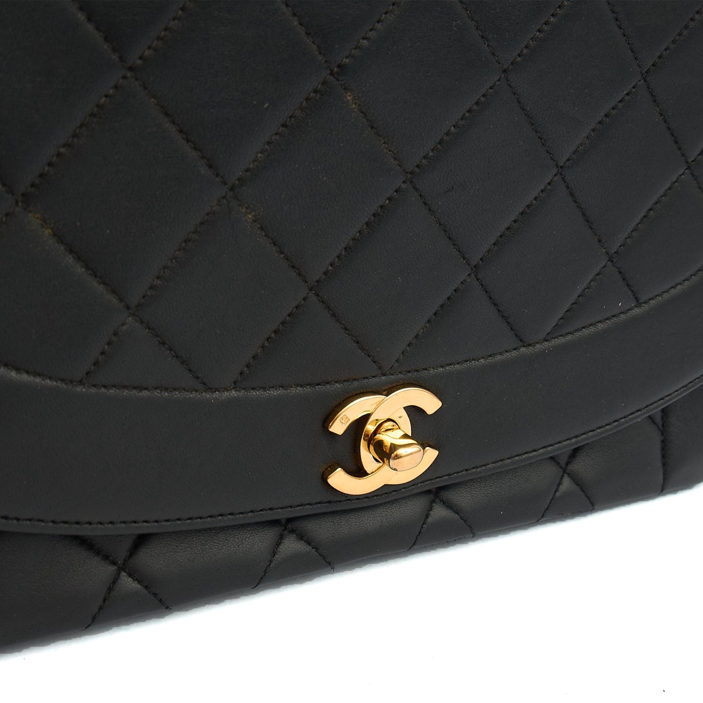 Chanel Cross Body Diana - Medium in Black, Lambskin Leather — Alternate View 24