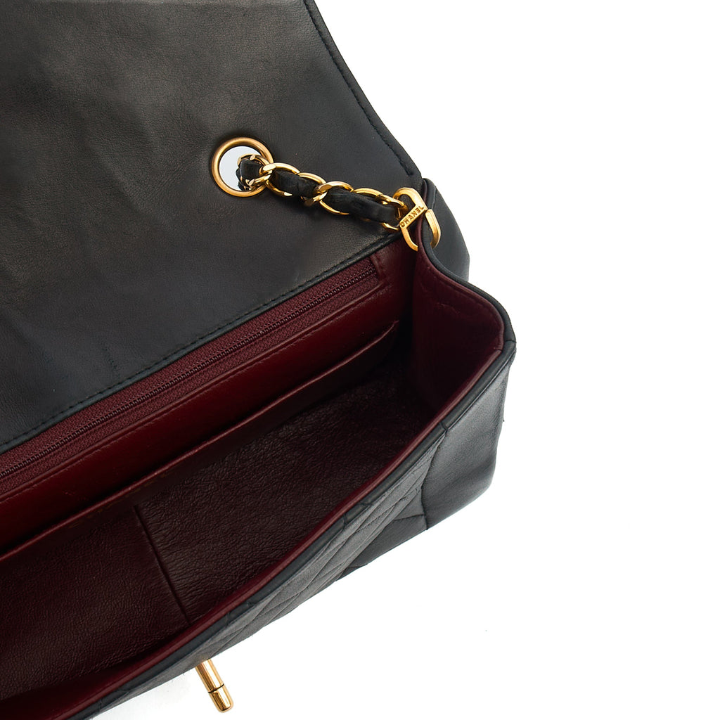 Chanel Cross Body Diana - Medium in Black, Lambskin Leather — Alternate View 18