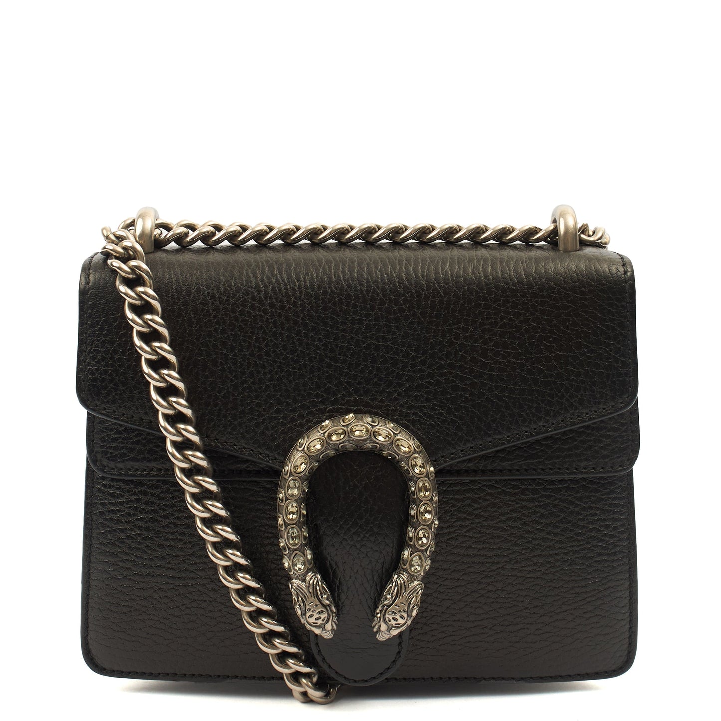 Gucci Shoulder Bag Dionysus - Mini in Black, Leather — Front View