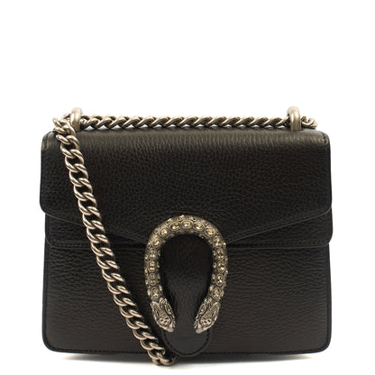 Gucci Shoulder Bag Dionysus - Mini in Black, Leather — Front View