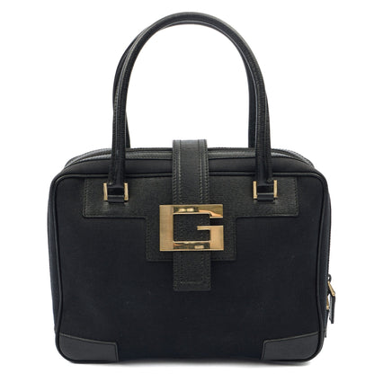 Gucci Shoulder Bag Shoulder Bag in Black, Fabric — Front View