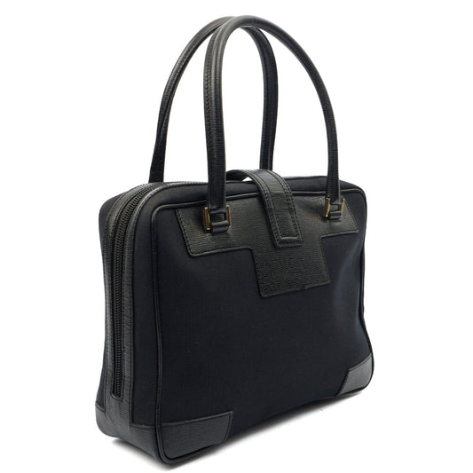 Gucci Shoulder Bag Shoulder Bag in Black, Fabric — Side View