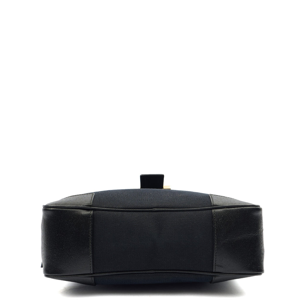 Gucci Shoulder Bag Shoulder Bag in Black, Fabric — Top View