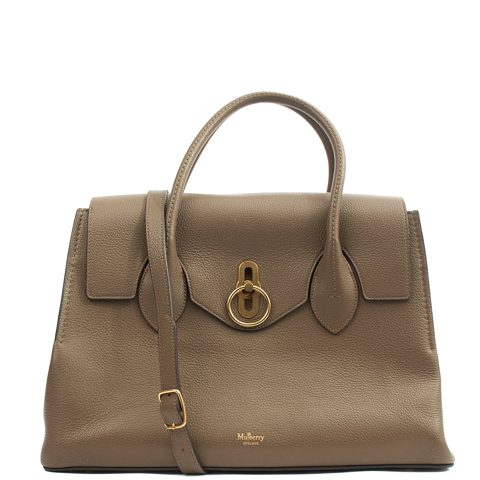 Mulberry Tote Seaton in Clay, Calfskin Leather — Front View