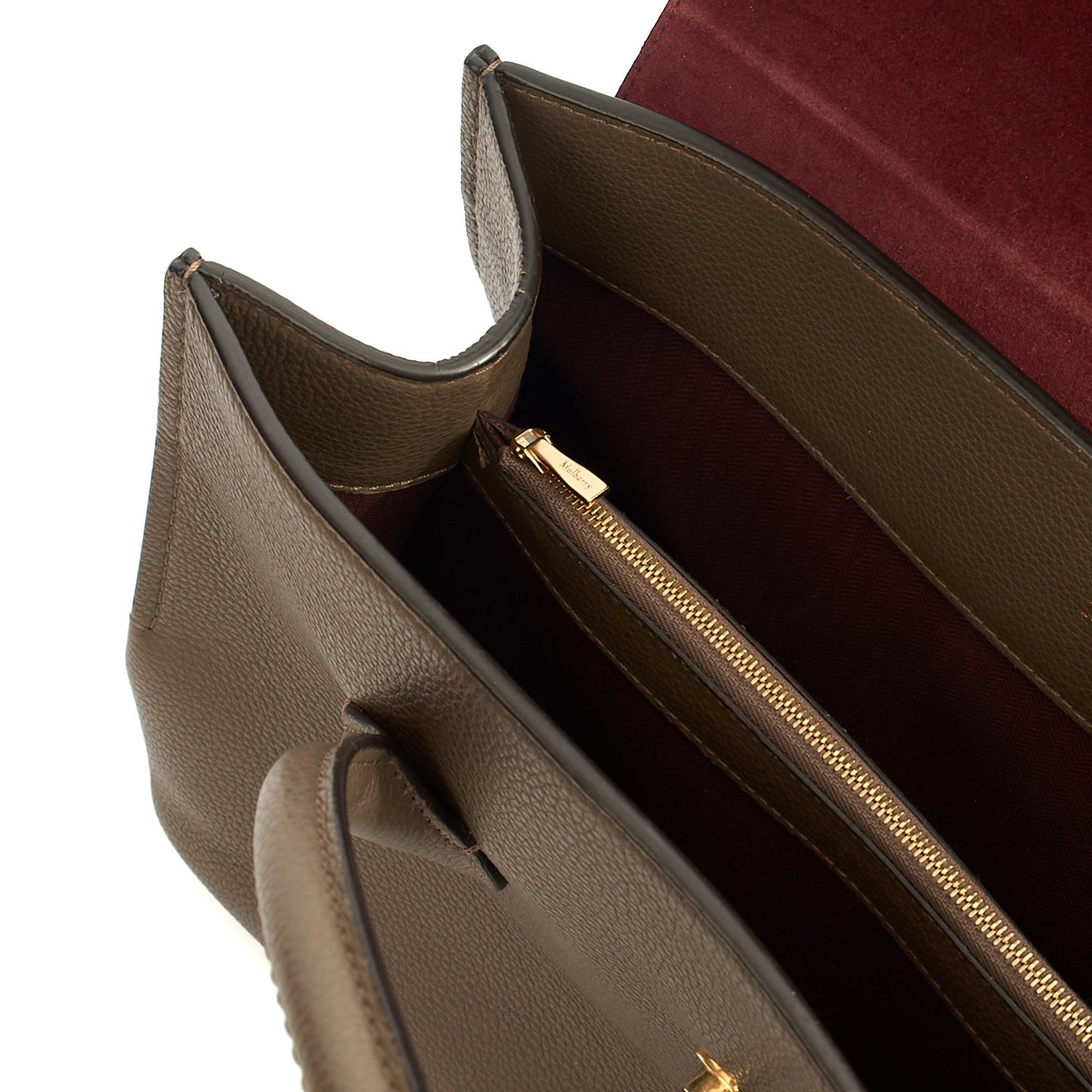 Mulberry Tote Seaton in Clay, Calfskin Leather — Detail View