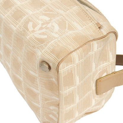 Chanel Mini Bag Travel Ligne Bowler in Neutral, Fabric — Alternate View 13