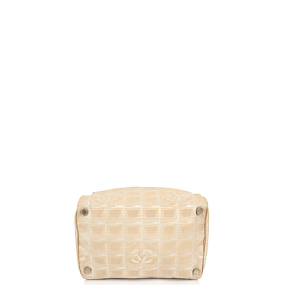 Chanel Mini Bag Travel Ligne Bowler in Neutral, Fabric — Alternate View 22