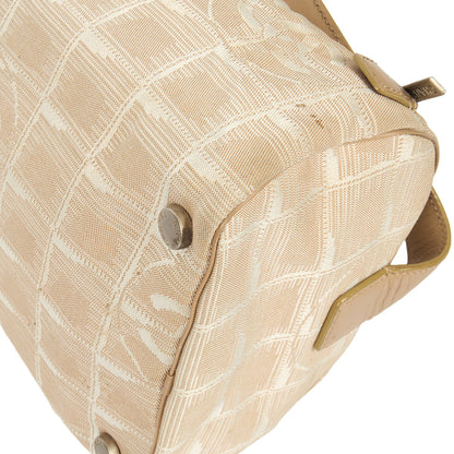 Chanel Mini Bag Travel Ligne Bowler in Neutral, Fabric — Alternate View 15