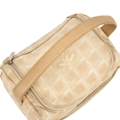 Chanel Mini Bag Travel Ligne Bowler in Neutral, Fabric — Alternate View 9
