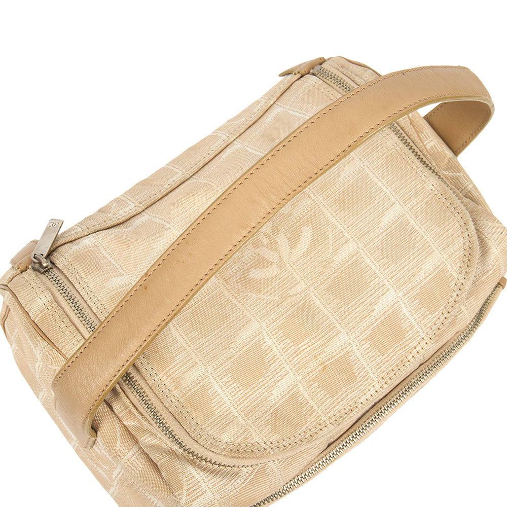 Chanel Mini Bag Travel Ligne Bowler in Neutral, Fabric — Alternate View 26