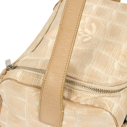 Chanel Mini Bag Travel Ligne Bowler in Neutral, Fabric — Alternate View 8