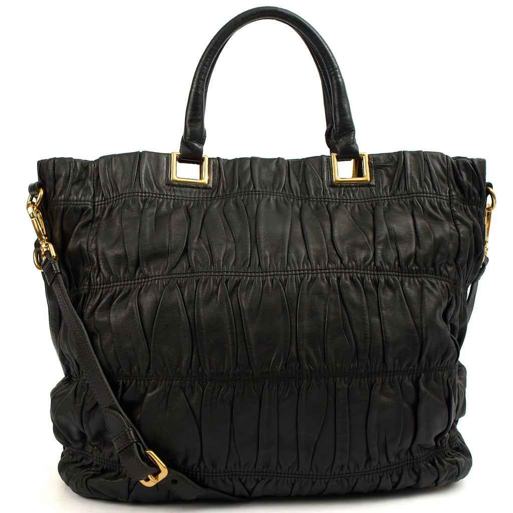 Prada Tote Tote in Black, Leather — Alternate View 10