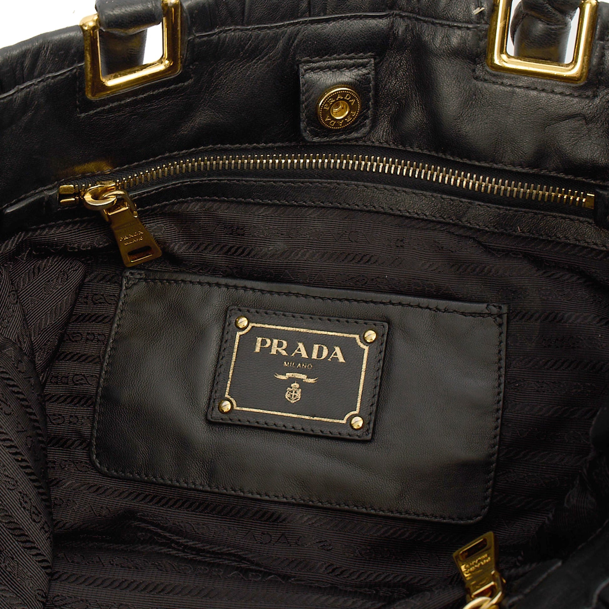 Prada Tote Tote in Black, Leather — Alternate View 12