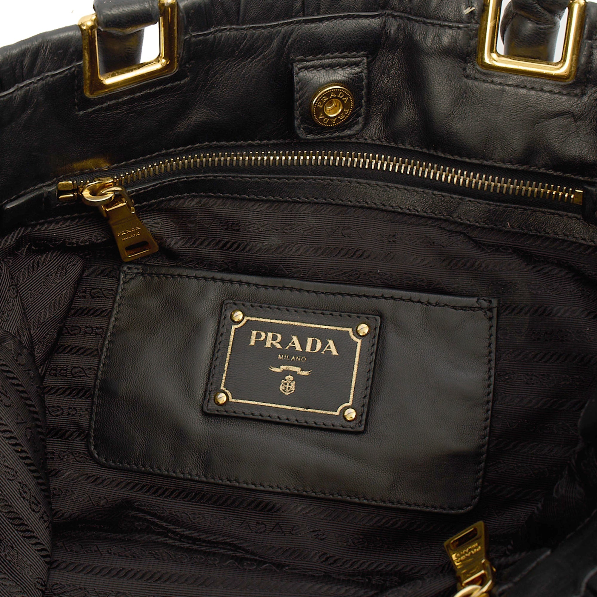 Prada Tote Tote in Black, Leather — Alternate View 12