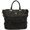 Prada Tote Tote in Black, Leather — Front View