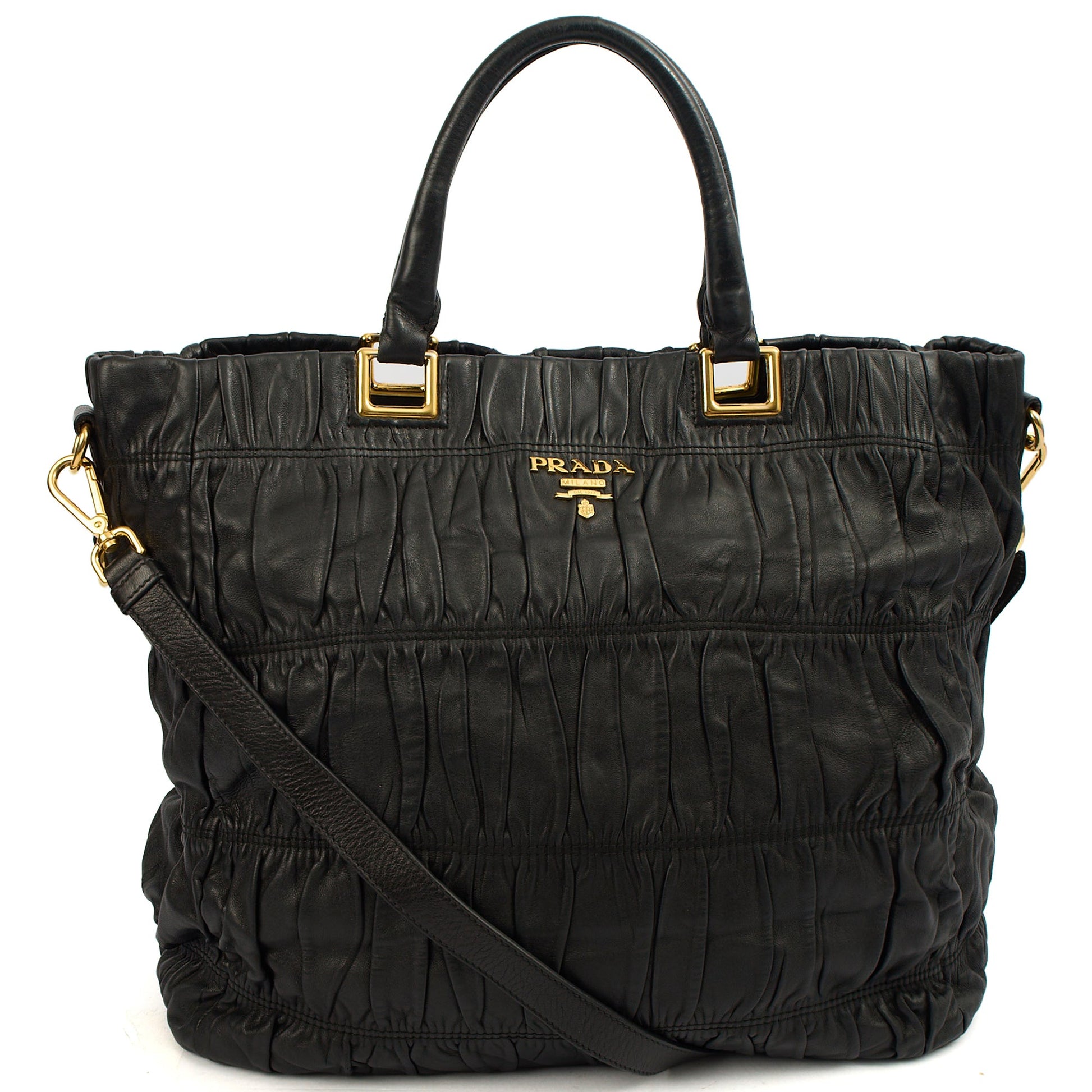 Prada Tote Tote in Black, Leather — Alternate View 7