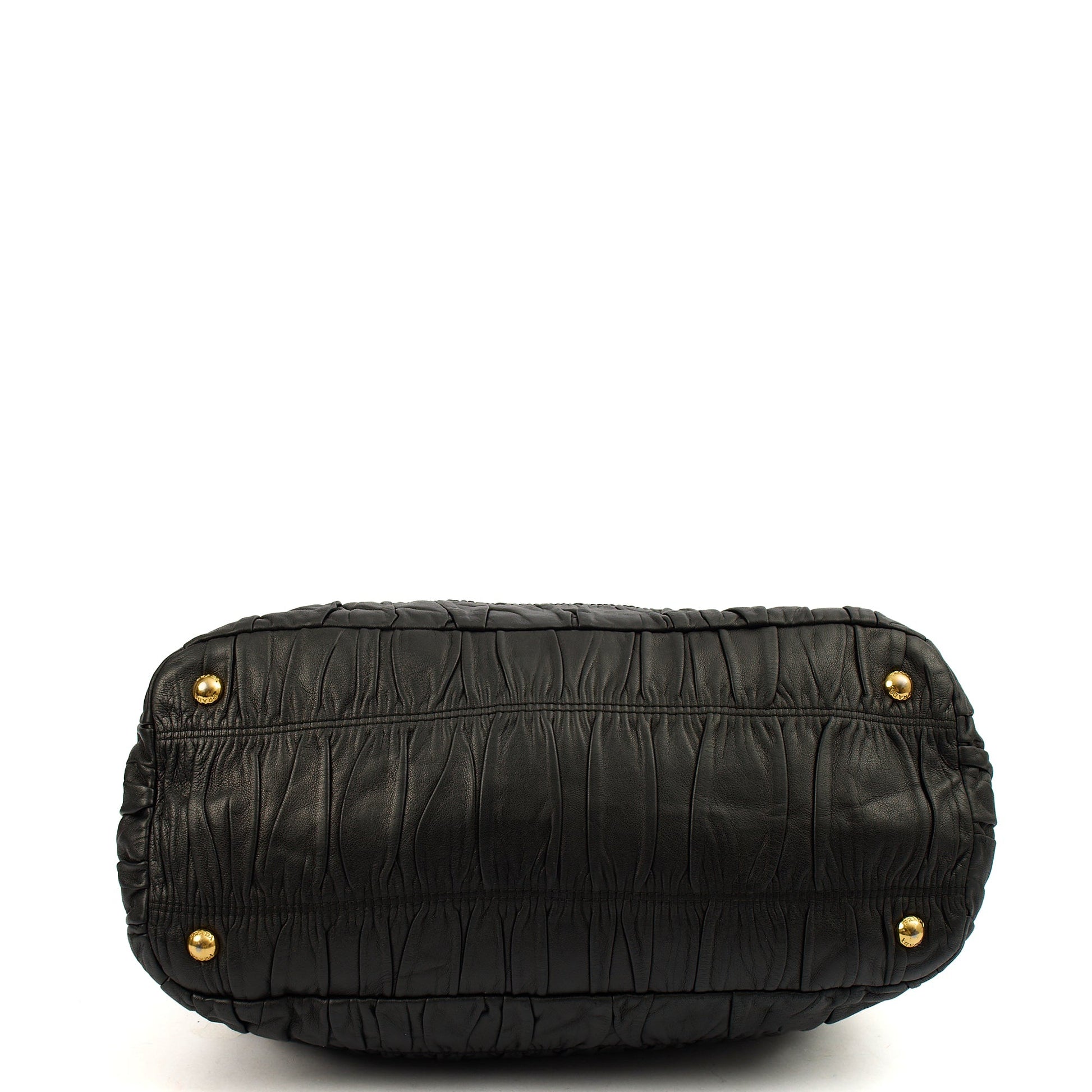 Prada Tote Tote in Black, Leather — Detail View