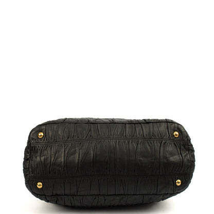 Prada Tote Tote in Black, Leather — Detail View