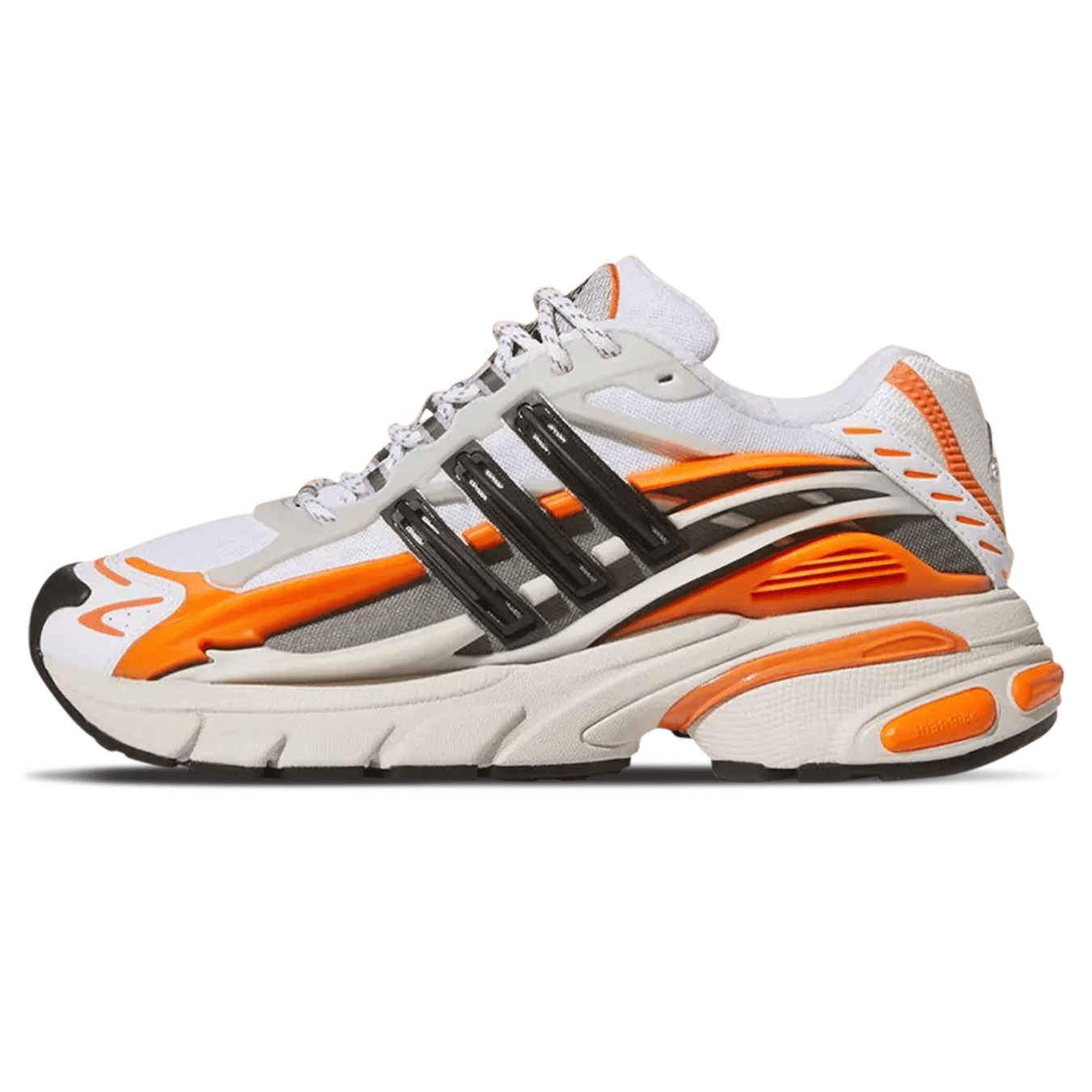 Pharrell x VIRGINIA x adidas Adistar Jellyfish 'Focus Olive Orange' — UK 3.5 | EU 36 | US 4 — Front View