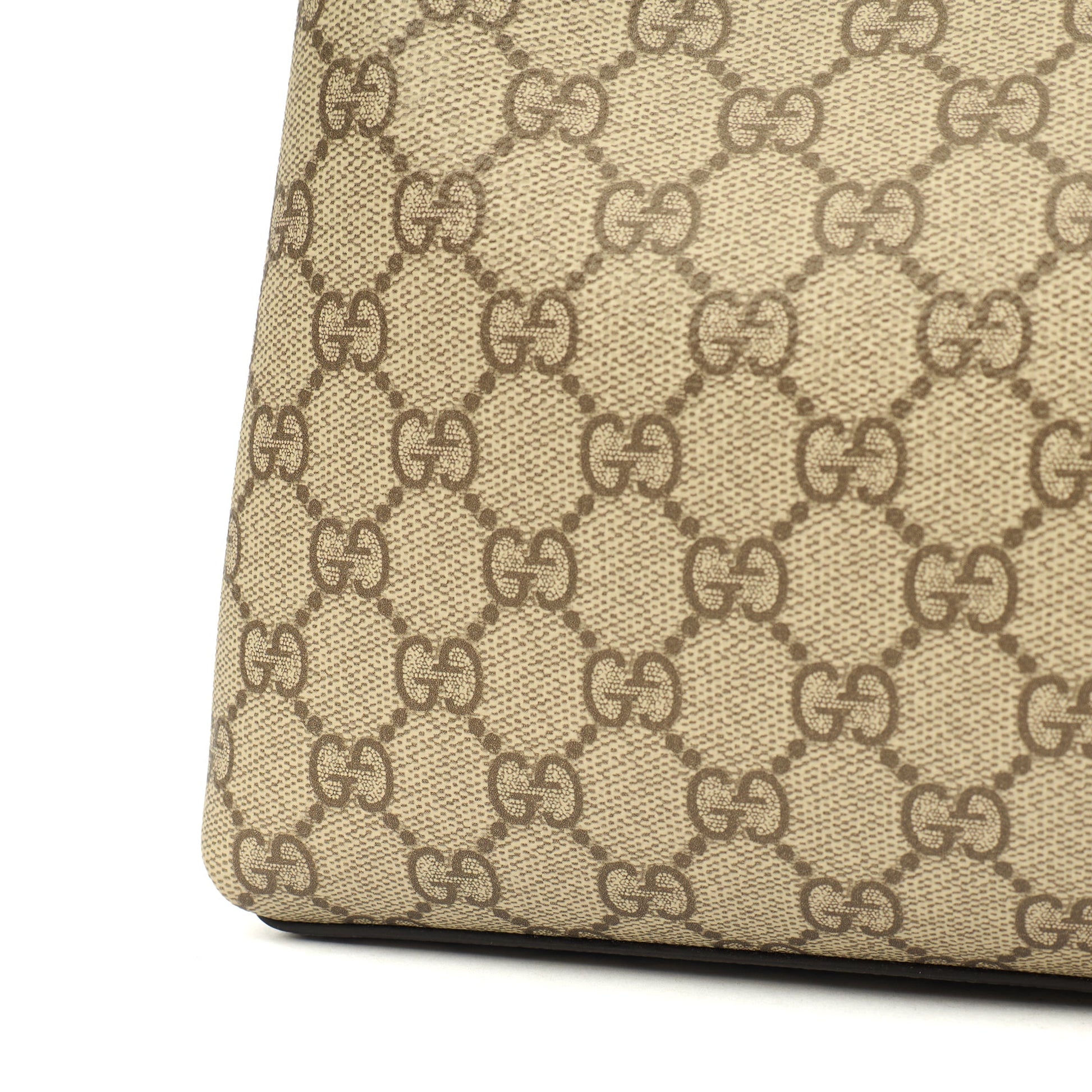 Gucci Tote GG Emblem Bag in GG Canvas — Lifestyle View