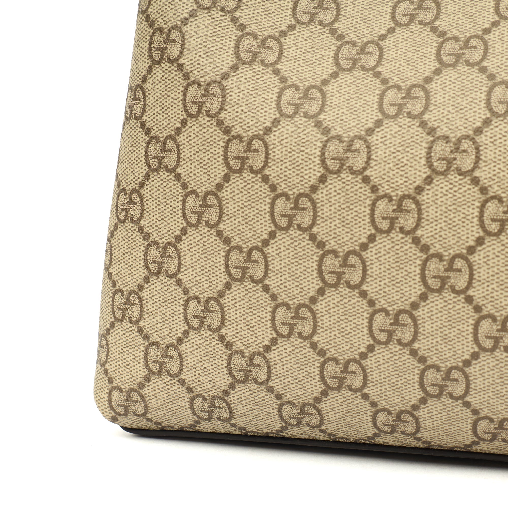 Gucci Tote GG Emblem Bag in GG Canvas — Lifestyle View