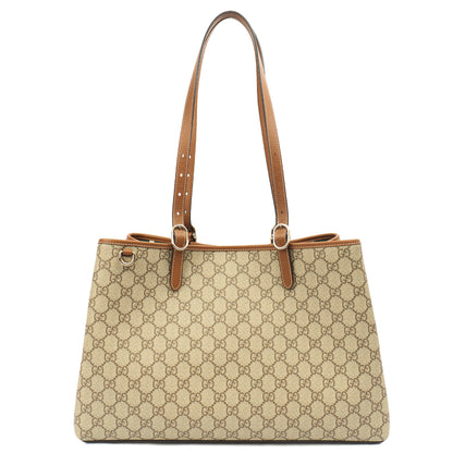 Gucci Tote GG Emblem Bag in GG Canvas — Front View
